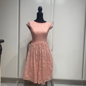 I have a small pink cocktail dress  good for weddings, prom, baby showers